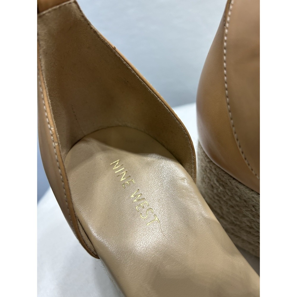 Nine West Women's Pink Espadrille Wedge Sandals Size 10M‎ Ankle Strap EUC - Picture 7 of 10